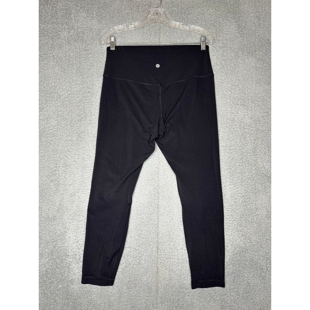 Lululemon Align High Rise Crop Leggings Black Size 12 - Picture 2 of 3